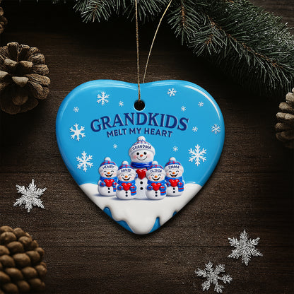 Grandkids Melt My Heart With Snowmen And Snowflakes