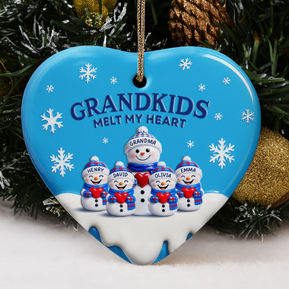 Grandkids Melt My Heart With Snowmen And Snowflakes