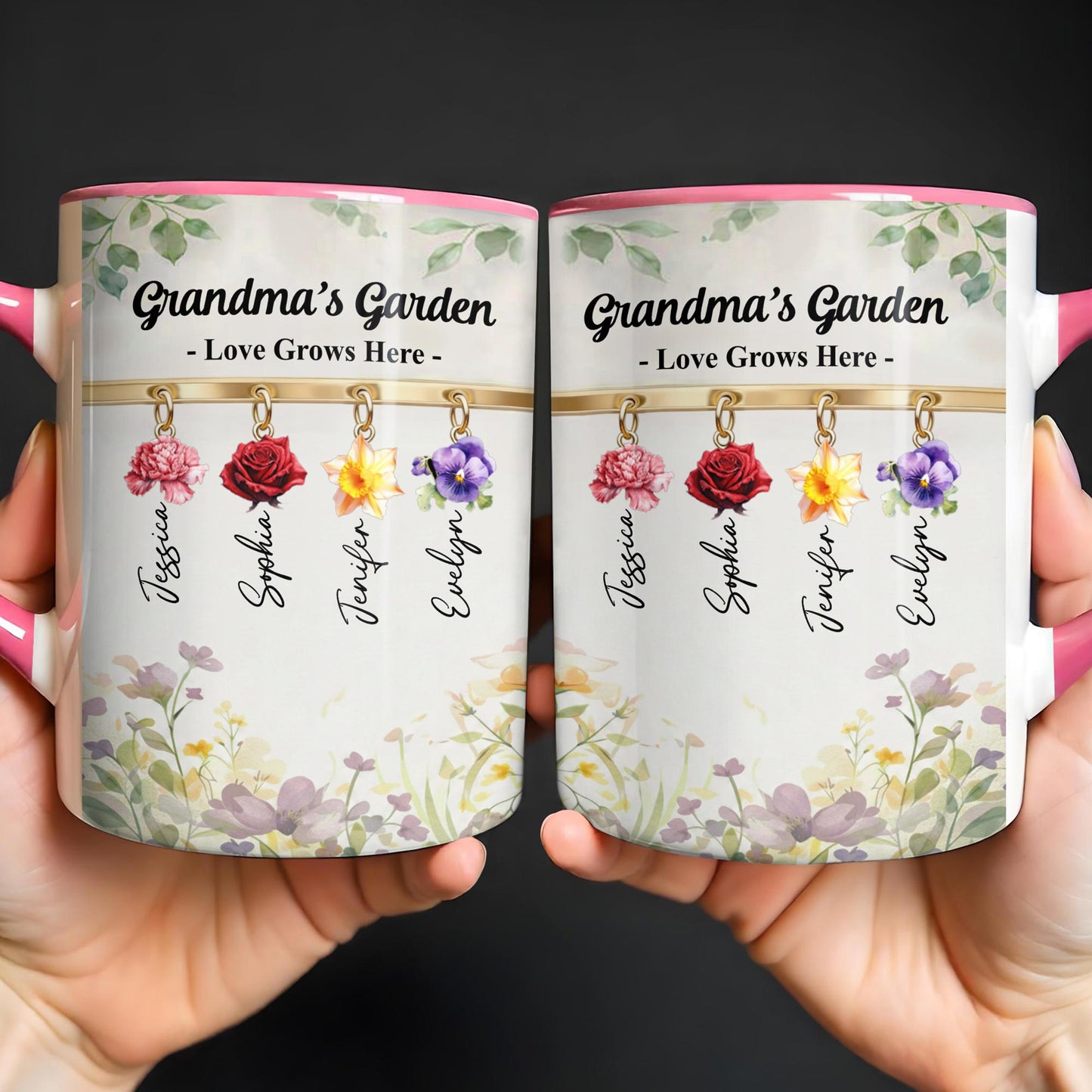 Grandma's Garden Love Grows Here Flowers