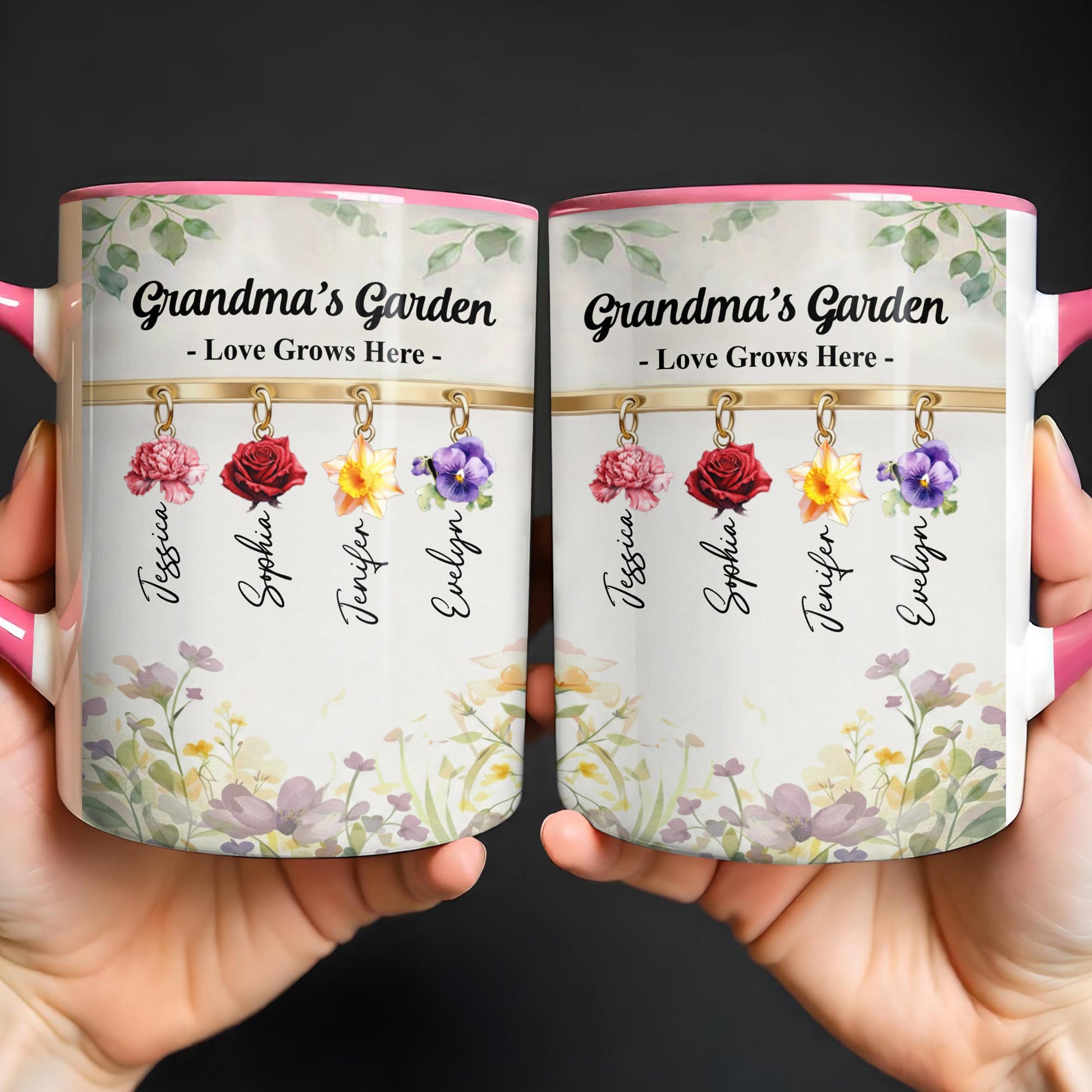 Grandma's Garden Love Grows Here Flowers