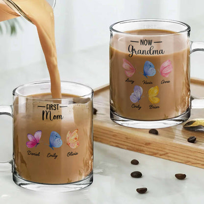 First Mom, Now Grandma Butterflies Design