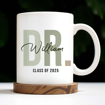 Best Doctor Ever Celebrating Dedication Title Mug - Personalized Custom Coffee Mug - GRAD003_MG