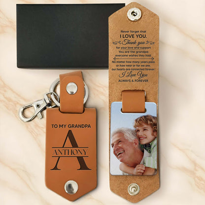 Never Forget That I Love You, Thank You For Your Love And Support, Keychain and Photo