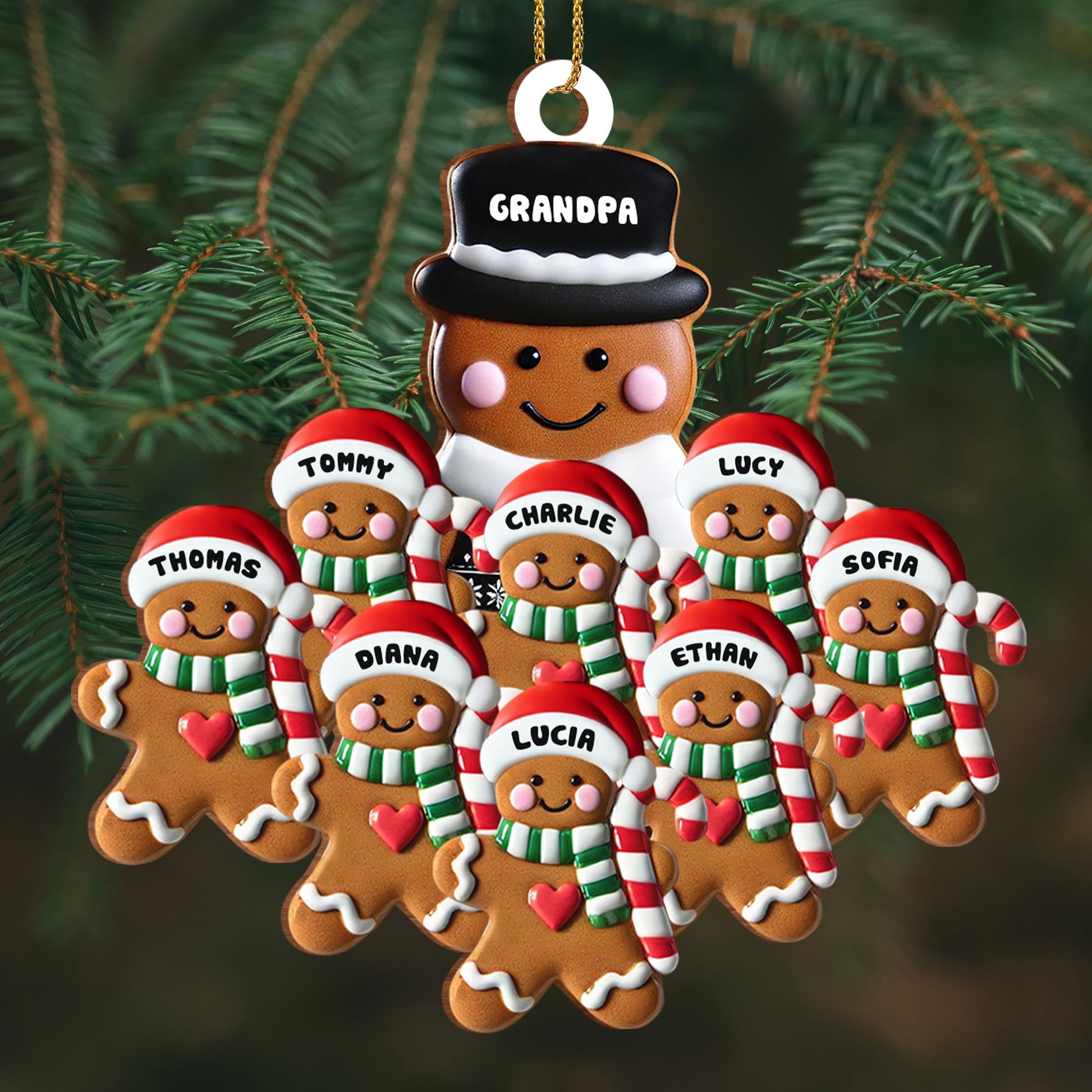 Celebrating Family Bonds Gingerbread Ornament