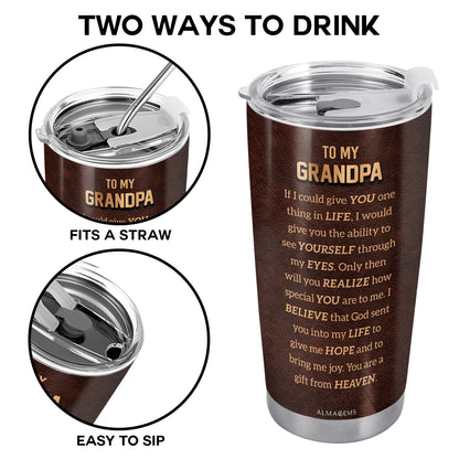 Personalized Luxury Monogram Stainless Steel Tumbler