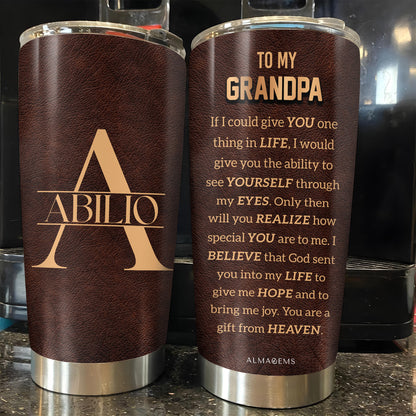Personalized Luxury Monogram Stainless Steel Tumbler