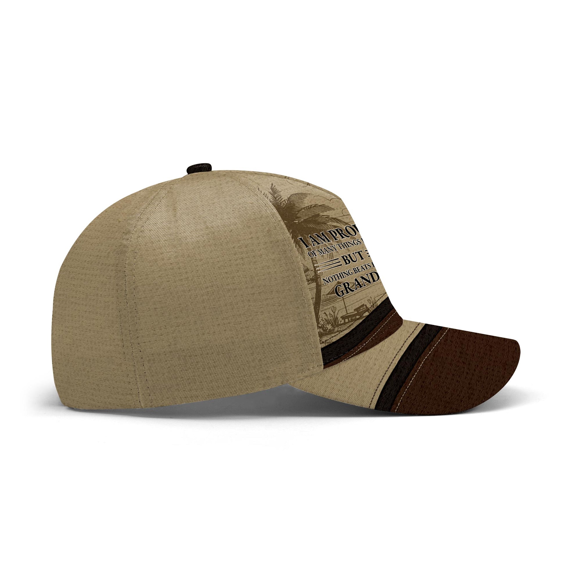 Tropical Beach and Palm Trees Adventure Cap