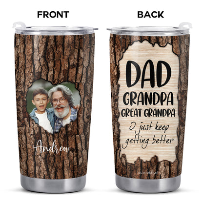 I Just Keep Getting Better Tree Bark Design