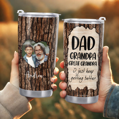 I Just Keep Getting Better Tree Bark Design