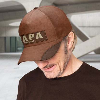 Proud Papa Since Custom Year Cap