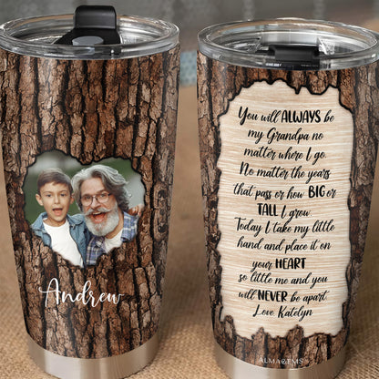 Grandpa Love Heart Touching Customizable Tumbler