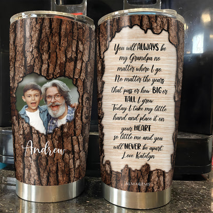 Grandpa Love Heart Touching Customizable Tumbler