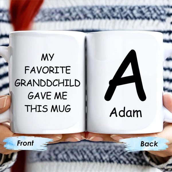 Favorite Grandchild Custom Coffee Mug For Grandparents