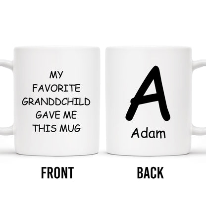 Favorite Grandchild Custom Coffee Mug For Grandparents