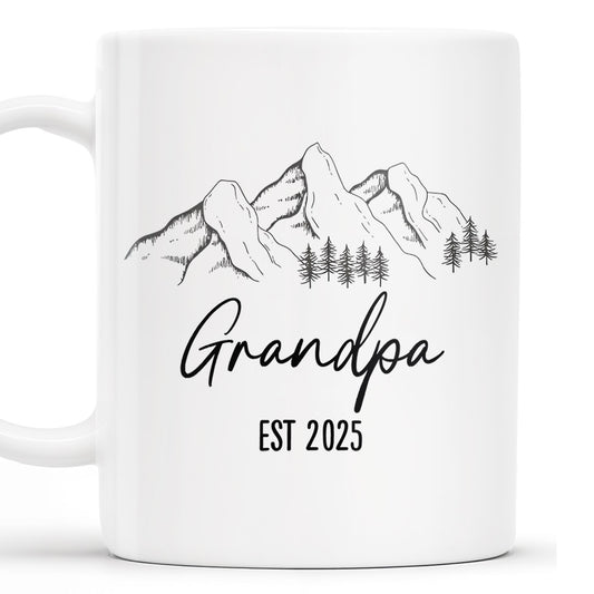 Mountain and Forest Design Grandpa Mug