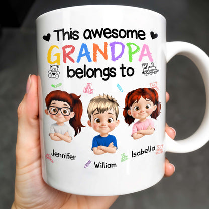 This Awesome Grandpa Belongs To, Cartoon Children and Toys