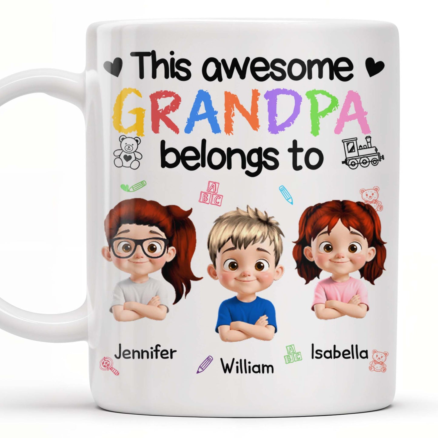 This Awesome Grandpa Belongs To, Cartoon Children and Toys