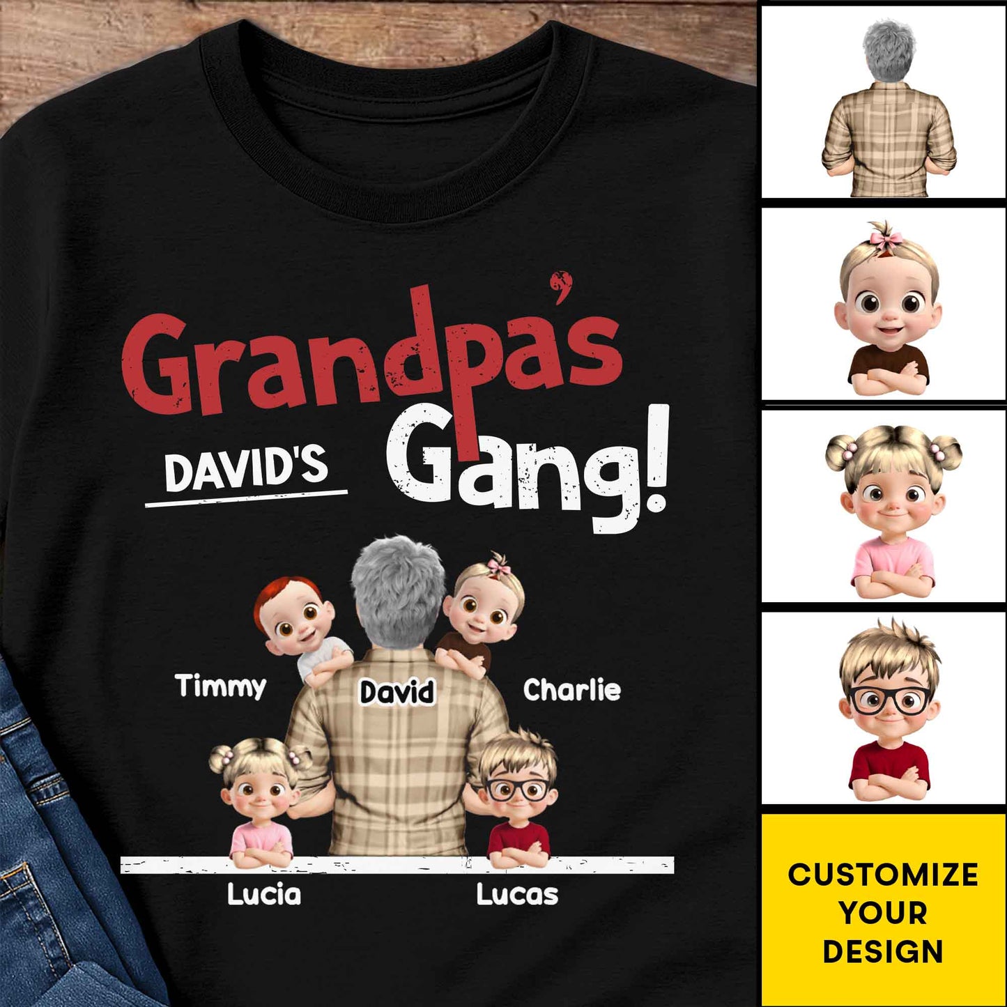 Grandpa's Gang Cartoon Characters Design