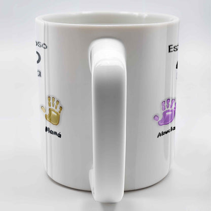 Este Maravilloso Padre Abuelo Pertenece A - Personalized Custom Coffee Mug - GRP032_MG