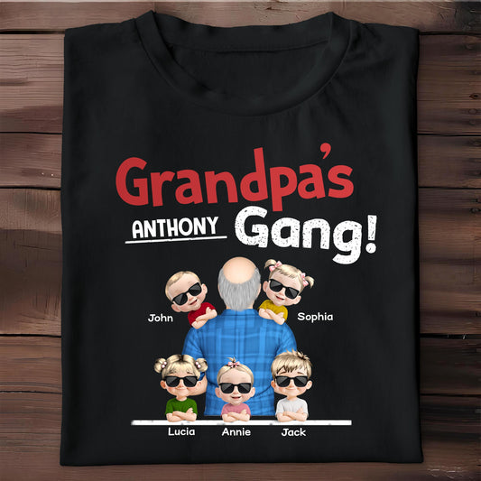 Grandpa's Gang Cartoon Family Design
