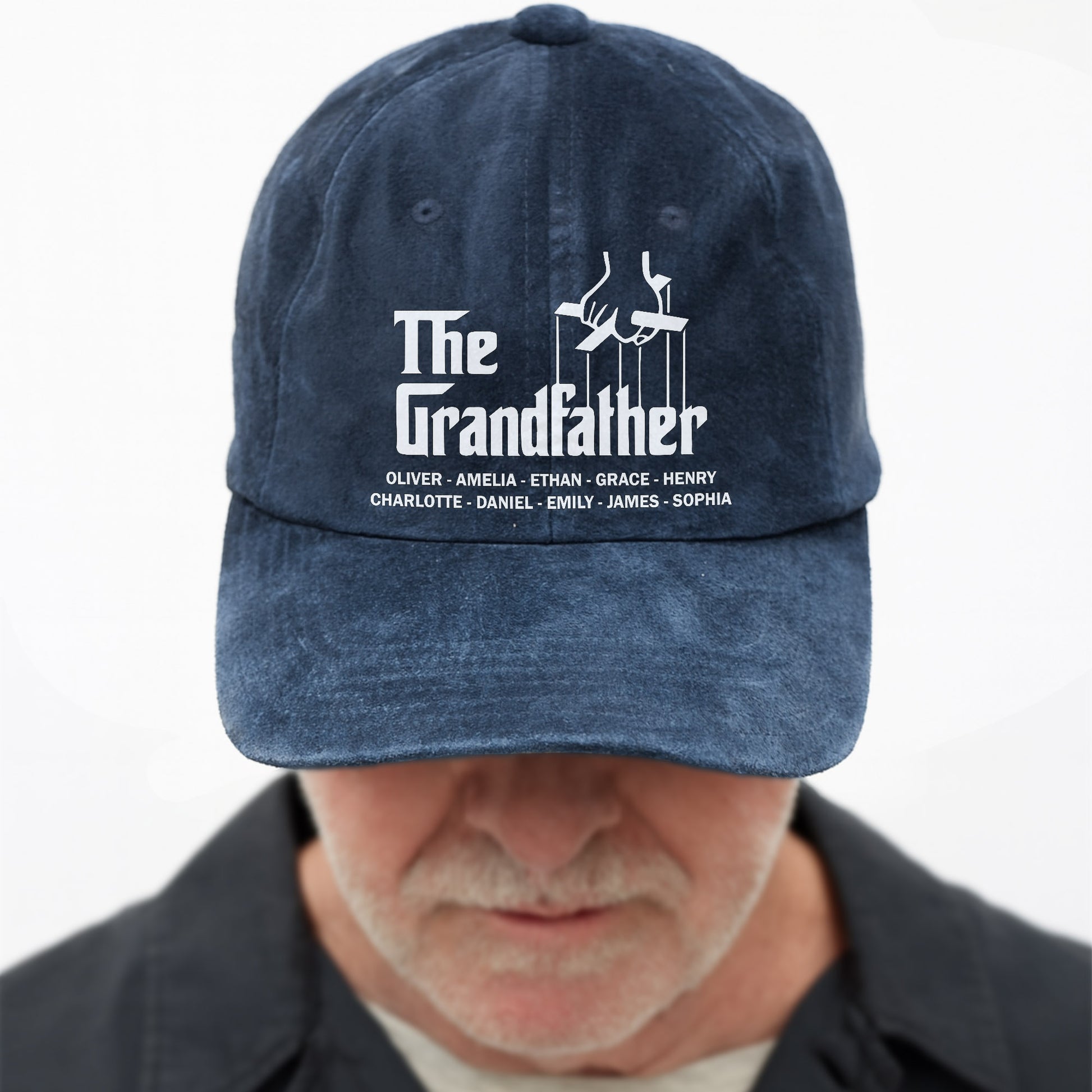 The Grandfather Hand Chair Gesture Cap