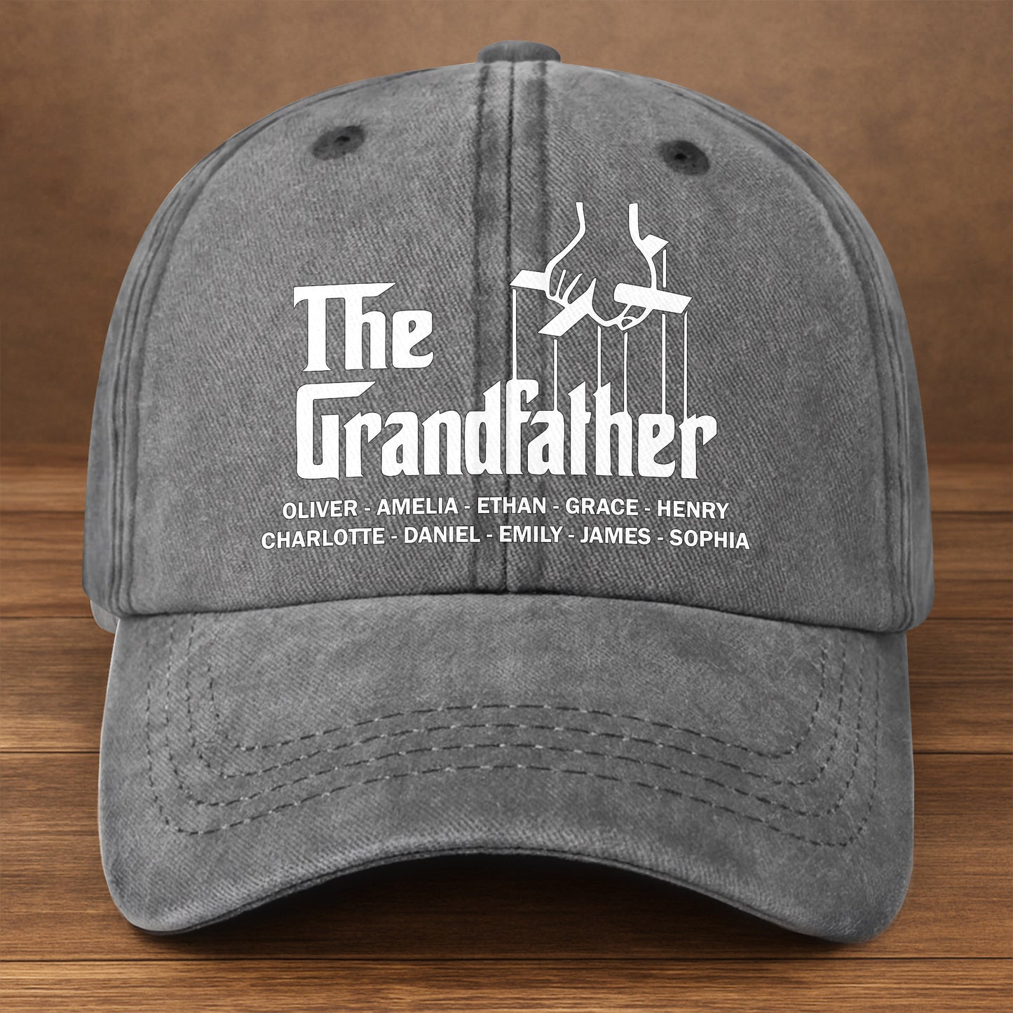 The Grandfather Hand Chair Gesture Cap
