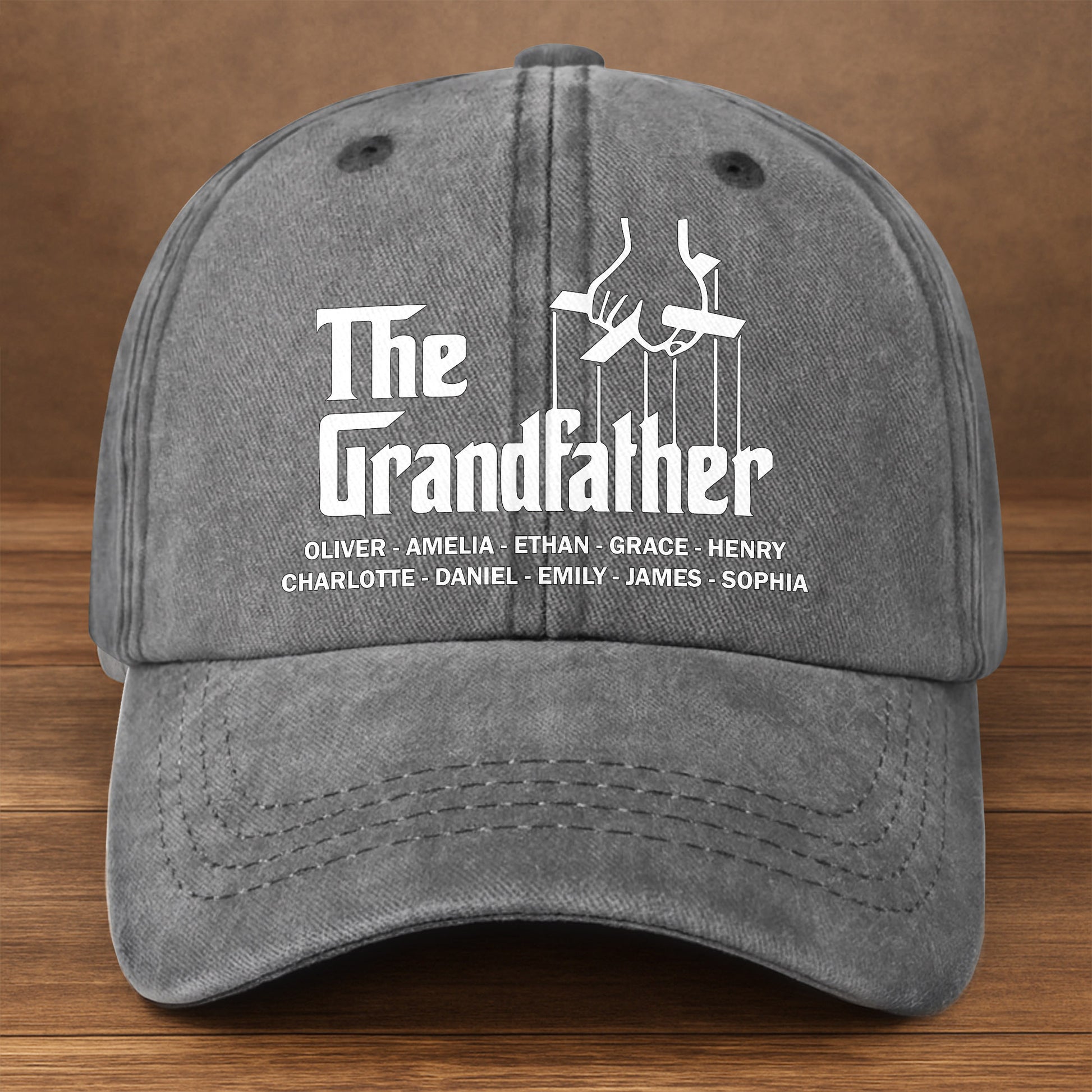 The Grandfather Hand Chair Gesture Cap