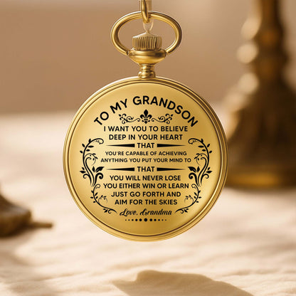 To My Grandson, Aim For The Skies, Love From Grandma