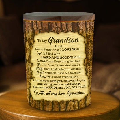 Illuminate Your Cherished Memories Glass Jar - Personalized Custom Glass Jar With LED - GSN002_LEJAR