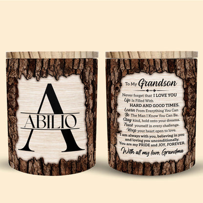 Illuminate Your Cherished Memories Glass Jar - Personalized Custom Glass Jar With LED - GSN002_LEJAR