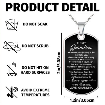 Wherever Your Journey In Life May Take You, Always Be Brave And Strong, Dog Tag - Personalized Custom Dog Tag Necklace - GSN005_DTNECK