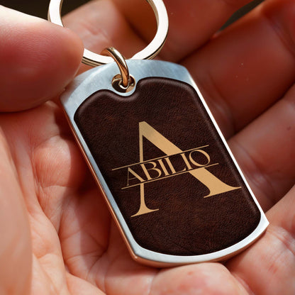 Inspirational Message Of Love And Strength Keychain For Grandson