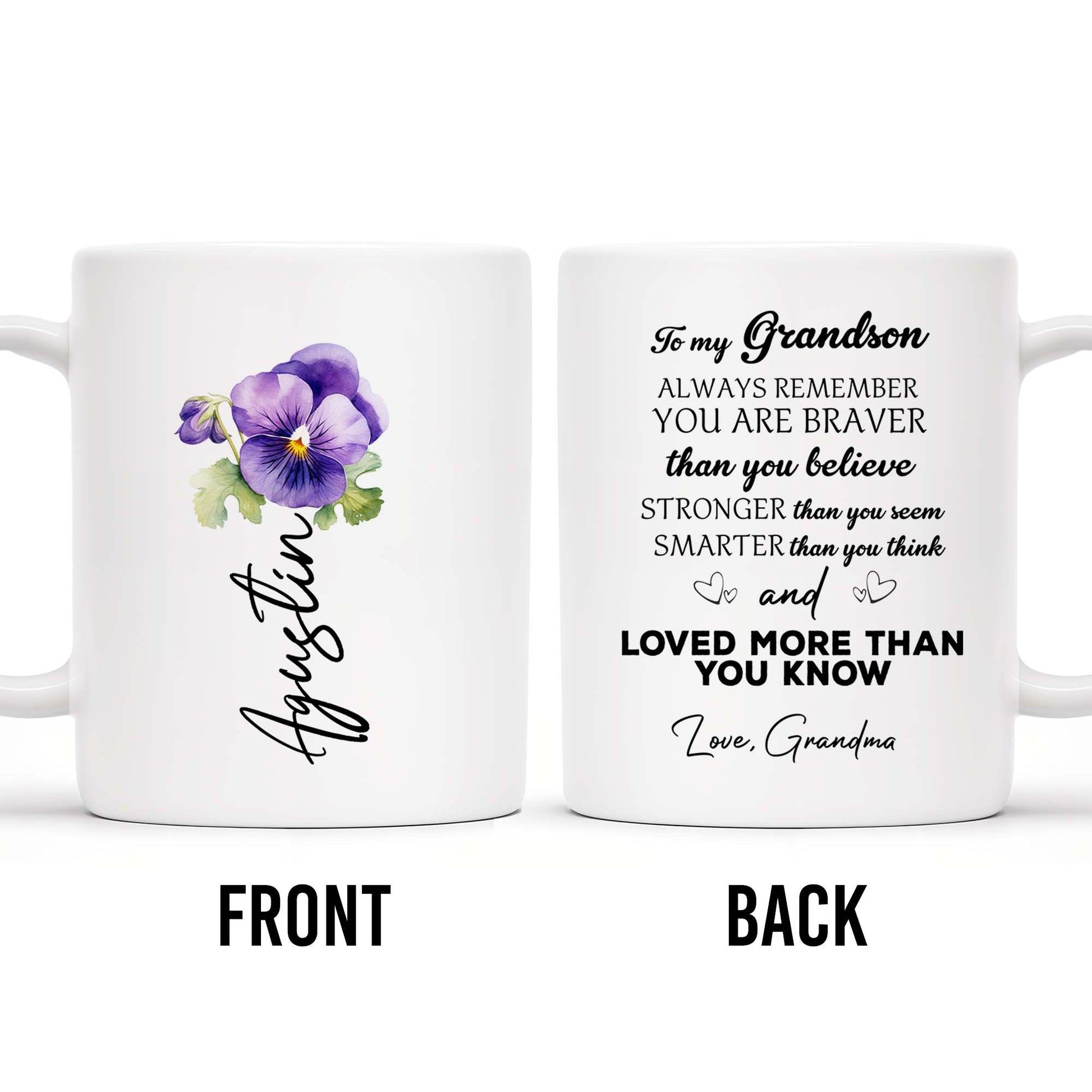 Braver, Stronger, Smarter Inspirational Quote With Pansy Flower