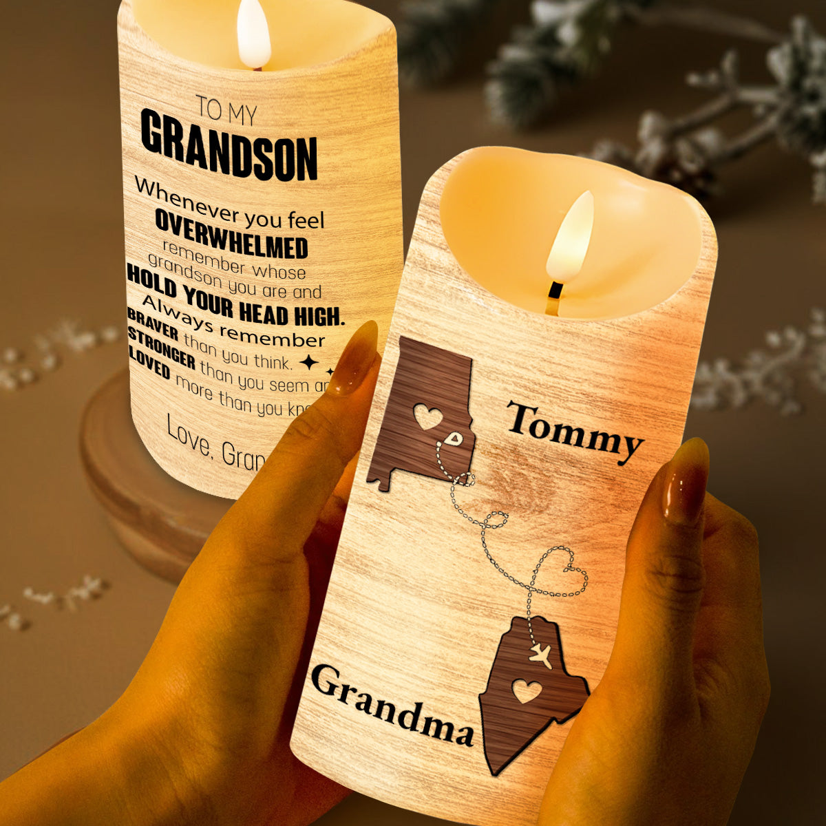 Hold Your Head High Braver And Stronger Reminder For Grandson