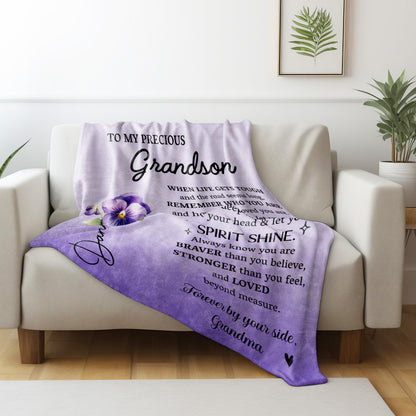 When Life Gets Tough Let Your Spirit Shine Violet Flowers Quote