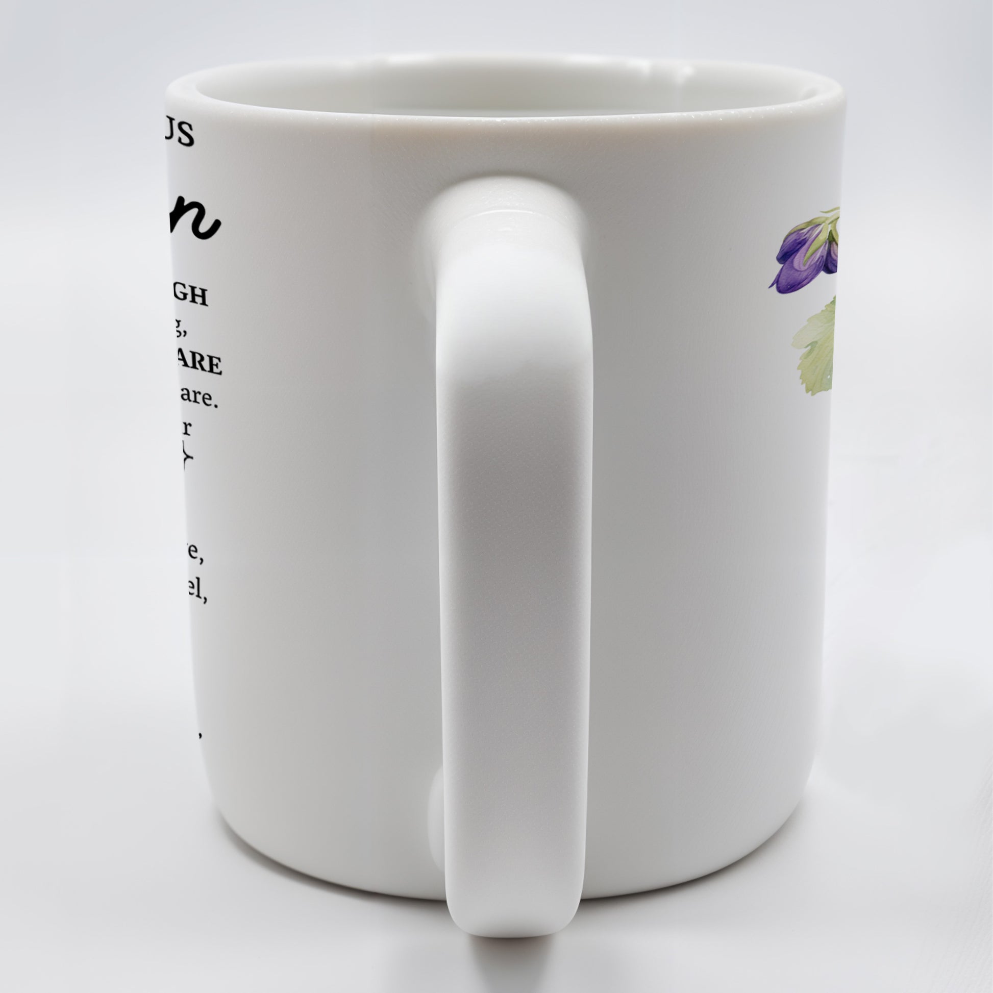 To My Grandson, Forever By Your Side, Encouragement Mug With Pansy Flower