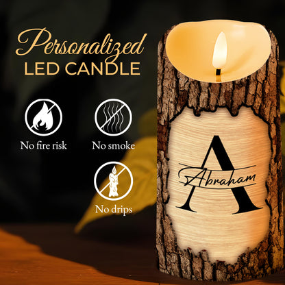 Strength And Wisdom Personalized Custom Candle
