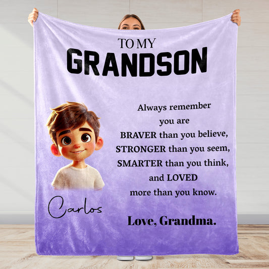 Braver, Stronger, Smarter And Loved More Encouraging Words For Grandson