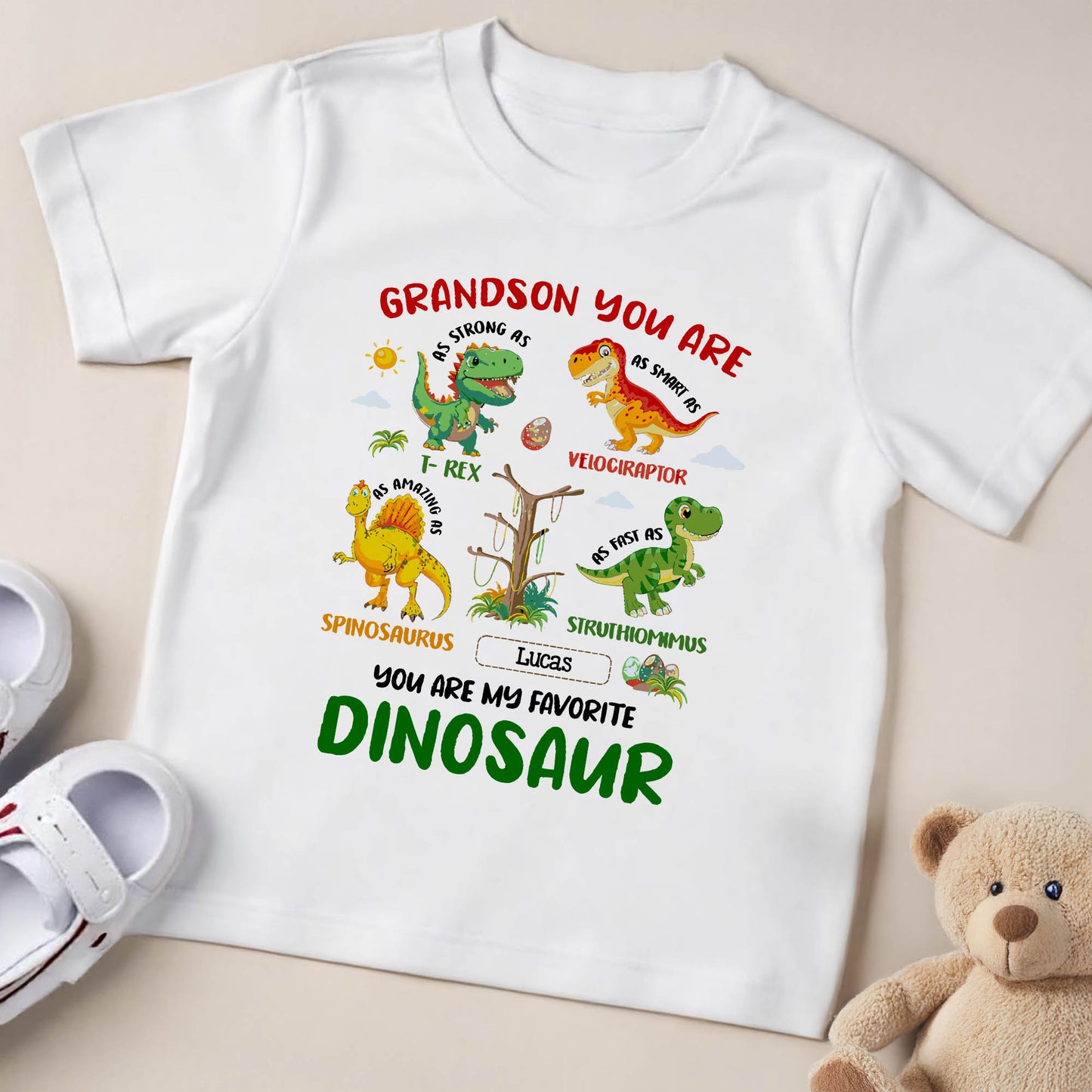 Grandson You Are My Favorite Dinosaur, Strong, Smart, Fast