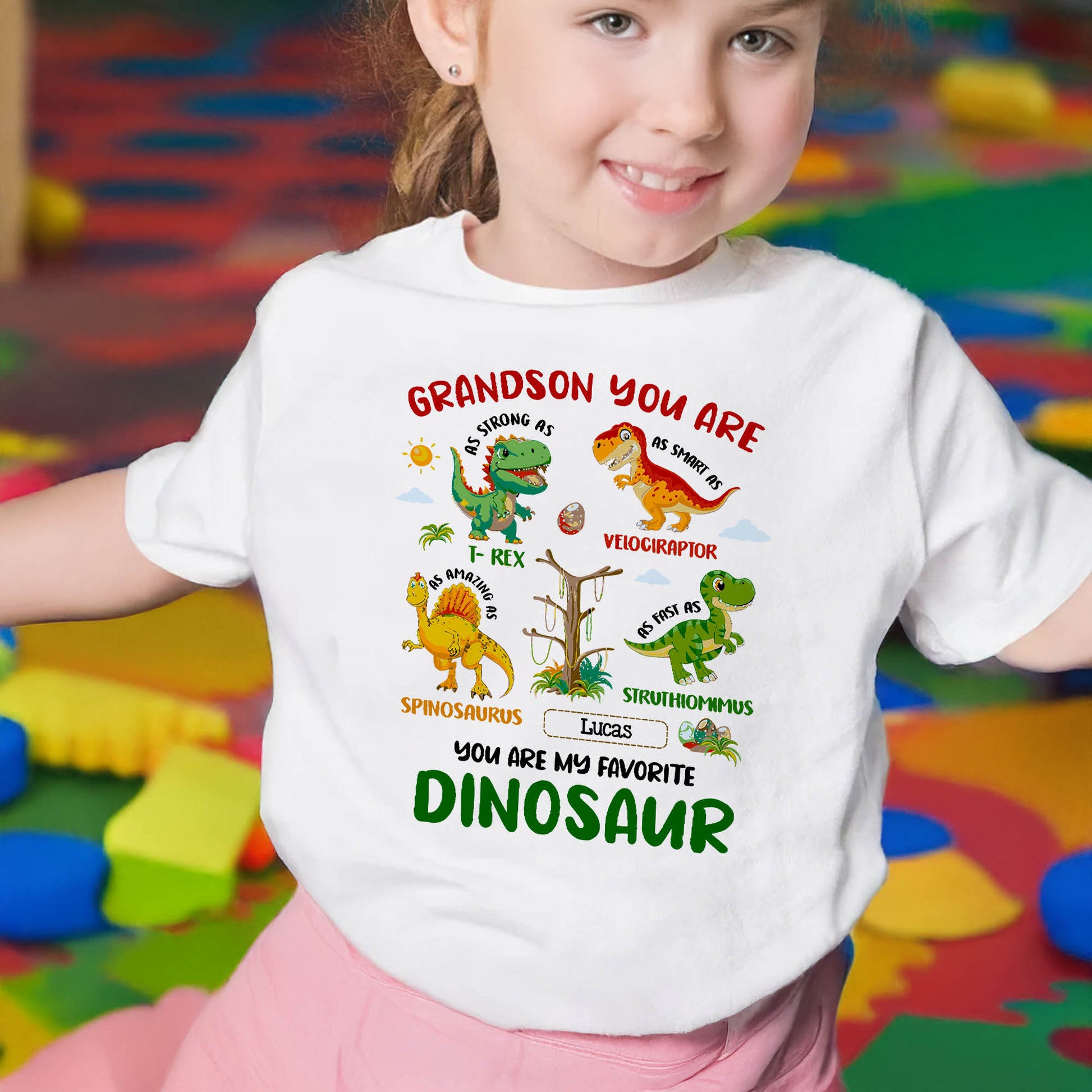 Grandson You Are My Favorite Dinosaur, Strong, Smart, Fast