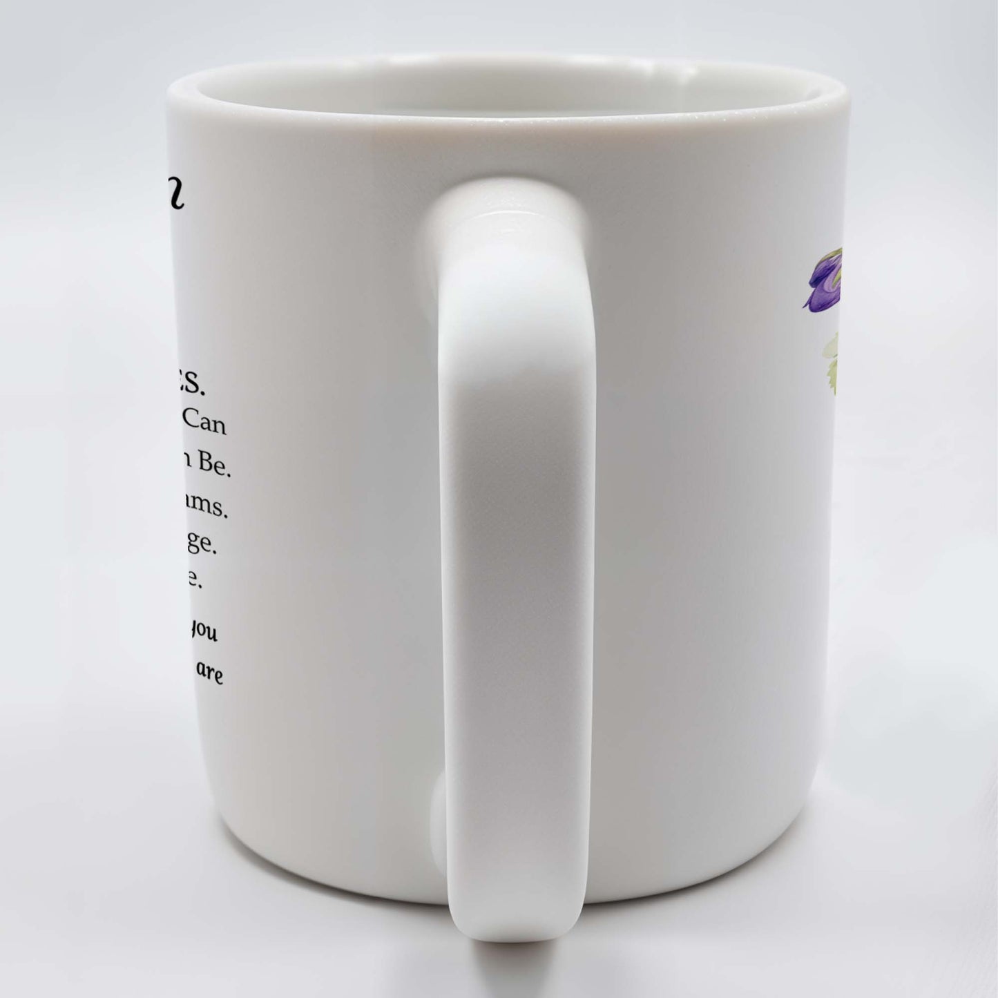 Never Forget That I Love You Grandson Pansy Flower Mug