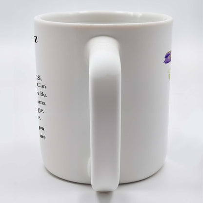 Never Forget That I Love You Grandson Pansy Flower Mug
