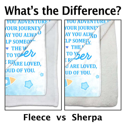 Grandson Encouragement And Love Custom Blanket
