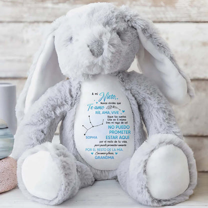A Mi Nieto, Nunca Olvides Que Te Amo, Stuffed Bunny