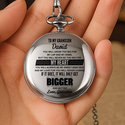 To My Grandson, Love Always Grows, Heart And Waves Design