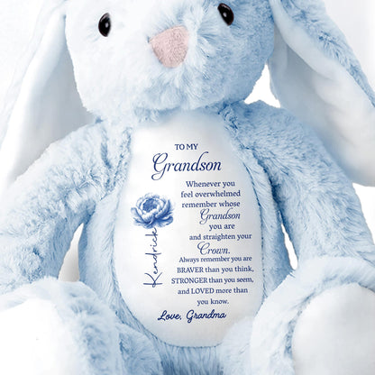 To My Grandson, Remember Your Strength Crown And Flower