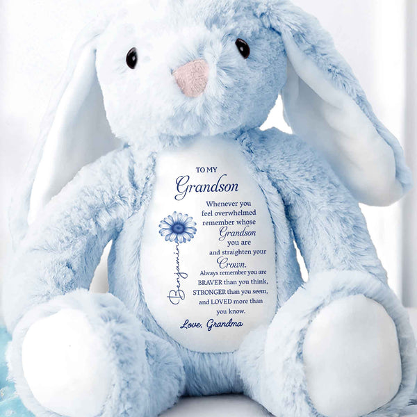 To My Grandson, Remember Your Strength Crown And Flower