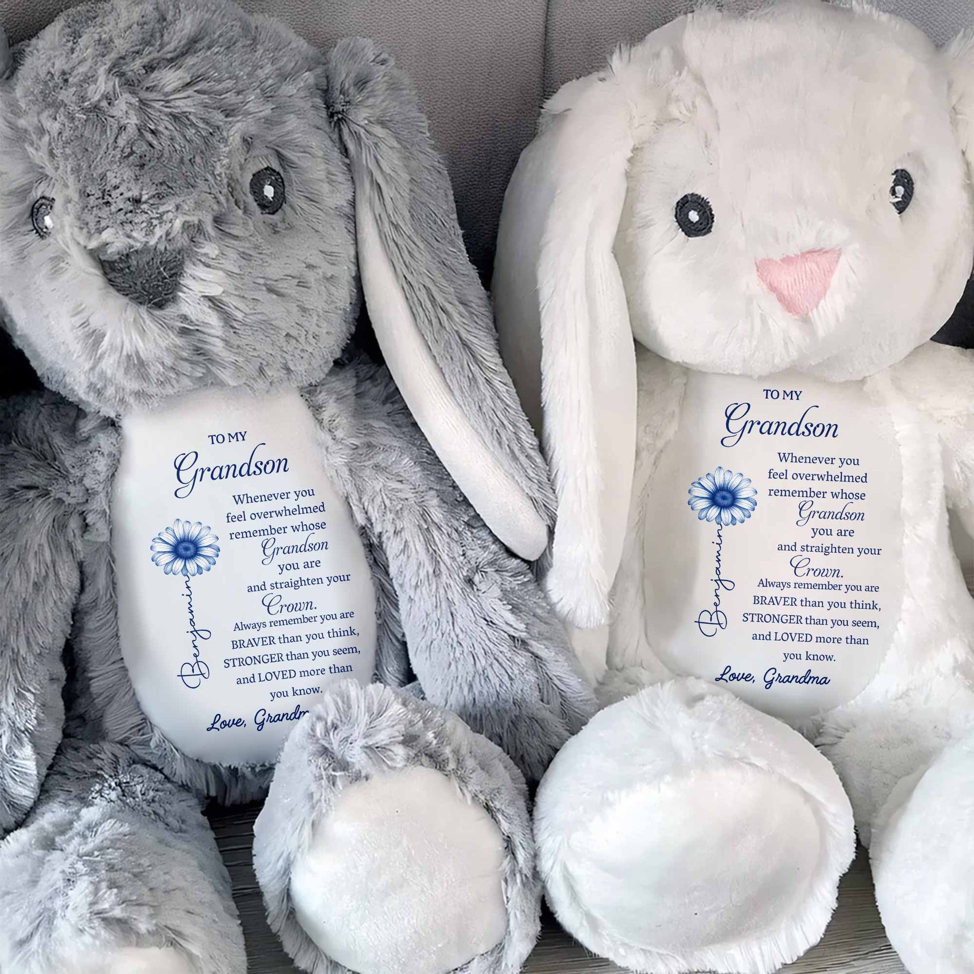 To My Grandson, Remember Your Strength Crown And Flower