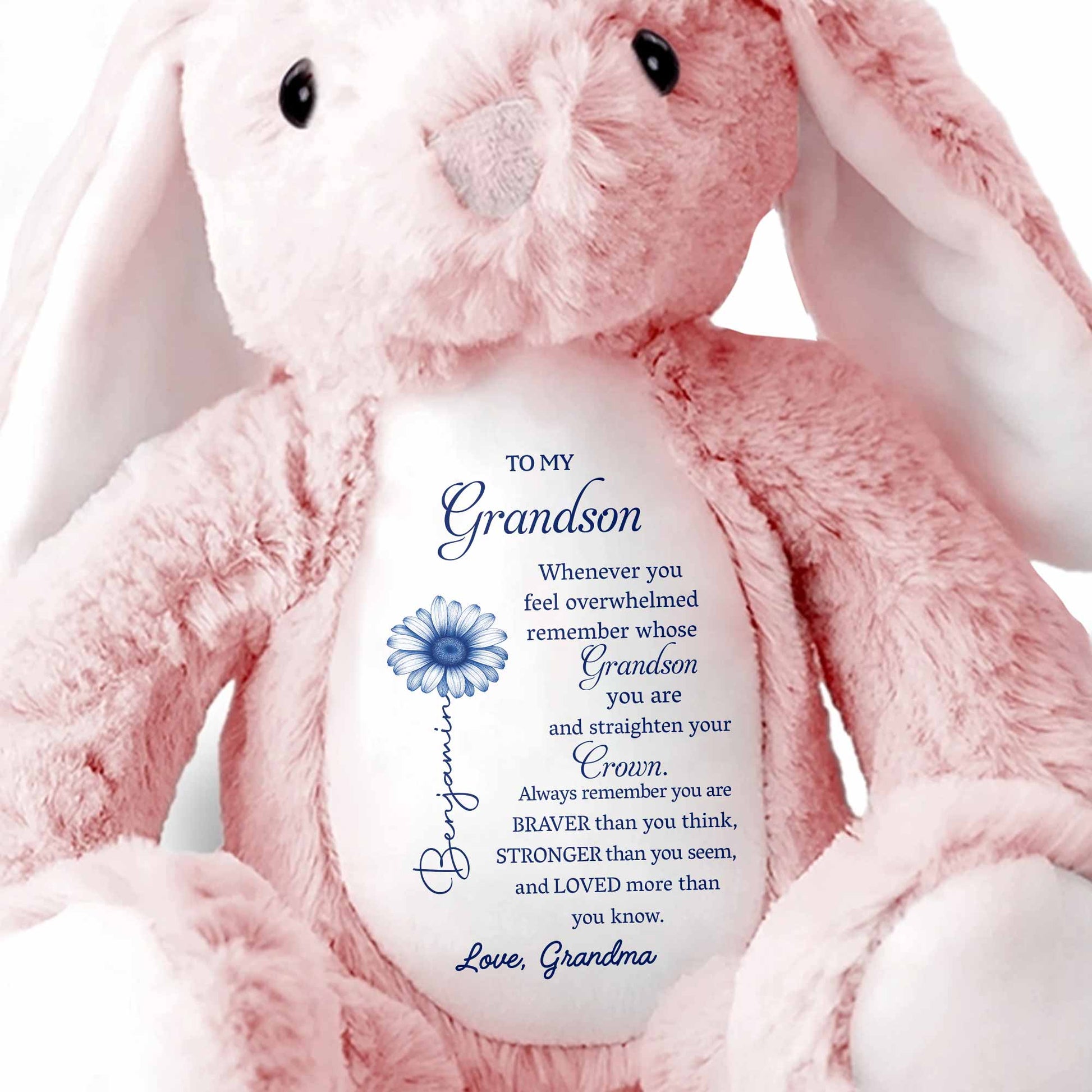 To My Grandson, Remember Your Strength Crown And Flower