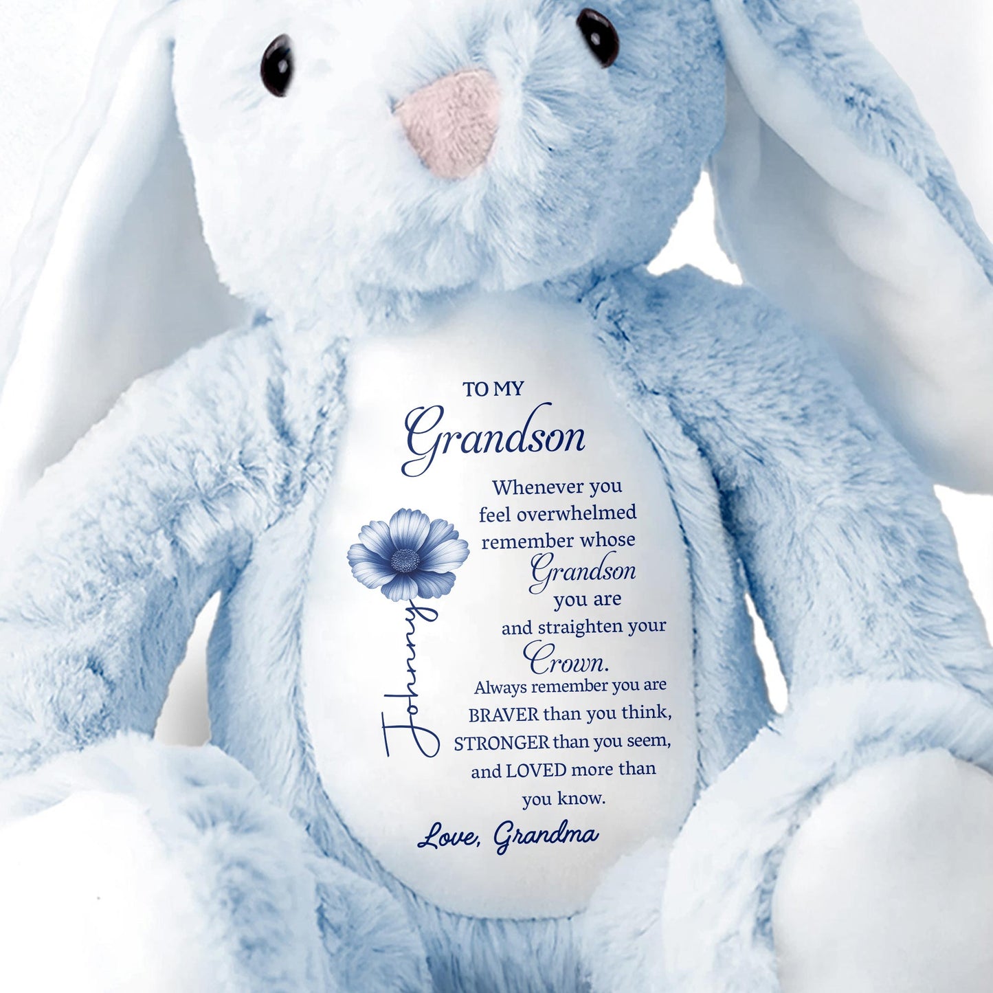 To My Grandson, Remember Your Strength Crown And Flower